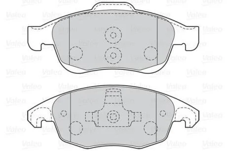 Гальмівні колодки дискові CITROEN/PEUGEOT Berlingo/C4/DS4/5008/Partner "1,2-1,8 "F "06>> Valeo 301997
