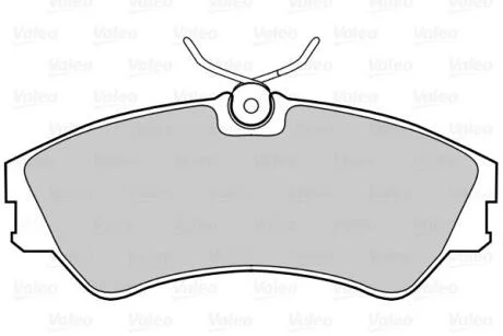 Гальмівні колодки дискові VW Transporter "F "90-03 Valeo 302002