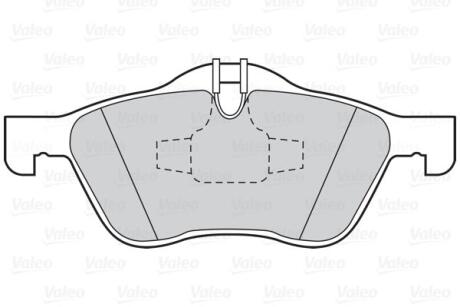 Гальмівні колодки дискові MINI Cooper/One "1,4-1,6 "F "01-07 Valeo 302019