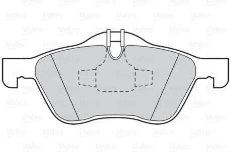 Гальмівні колодки дискові MINI Cooper/One "1,4-1,6 "F "01-07 Valeo 302019