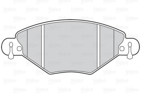 Гальмівні колодки дискові CITROEN C5 "1,6-2,0 "F "01-08 Valeo 302022