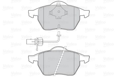 Гальмівні колодки дискові FORD/SEAT/VW Alhambra/Galaxy/Sharan "1,8-2,8 "F "95-10 Valeo 302030