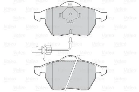 Гальмівні колодки дискові FORD/SEAT/VW Alhambra/Galaxy/Sharan "1,8-2,8 "F "95-10 Valeo 302030