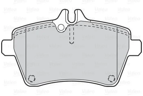 Гальмівні колодки дискові MERCEDES A-Class/B-Class "1,5-2,0 "F "04>> Valeo 302052