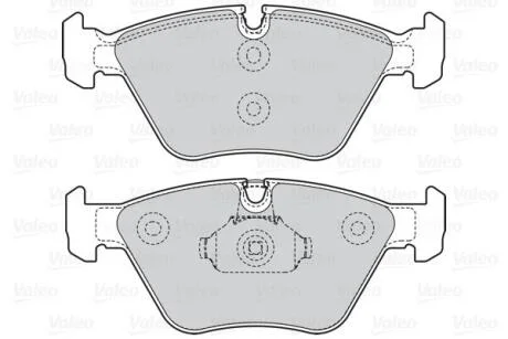 Гальмівні колодки дискові BMW/MG 3(E46)/X3(E83)/Z4(E85,86)/180/190/260 "2,0-4,6 "F "99-11 Valeo 302067