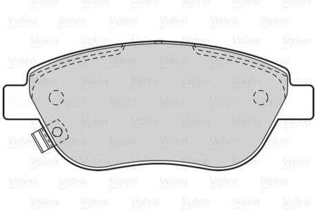 A_Гальмівні колодки дискові OPEL Corsa D "1,3 "F "06-14 Valeo 302069