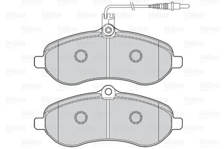 Гальмівні колодки дискові CITROEN/FIAT/LANCIA/PEUGEOT/TOYOTA Jumpy/Scudo/Expert/Proace "F "02>> Valeo 302078