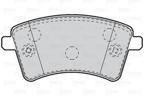 Гальмівні колодки дискові MERCEDES/RENAULT Citan/Kangoo "1,2-1,6 "F "08>> Valeo 302108