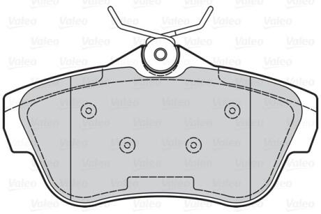 Гальмівні колодки дискові CITROEN/FIAT/PEUGEOT/TOYOTA Jumpy/Scudo/Expert/Proace "1,6-,2,0 "R "07>> Valeo 302114