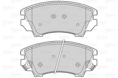 Гальмівні колодки дискові CHEVROLET/OPEL Malibu/AstraJ/Cascada/InsigniaA/Zafira "1,4-2,4 "F "08>> Valeo 302117