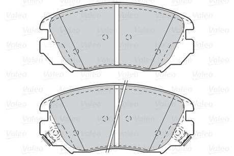 Гальмівні колодки дискові CHEVROLET/OPEL Malibu/InsigniaA "1,4-2,4 "F "12>> Valeo 302118