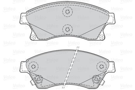 Гальмівні колодки дискові CHEVROLET/OPEL Aveo/Cruze/AstraJ "1,3-2,0 "F "12>> Valeo 302130