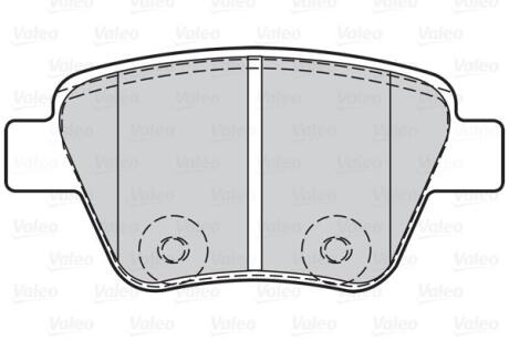 Гальмівні колодки дискові VAG A1/A3/Octavia/Caddy/Golf/Jetta/Scirocco/Touran "1,2-3,6 "R "03>> Valeo 302134