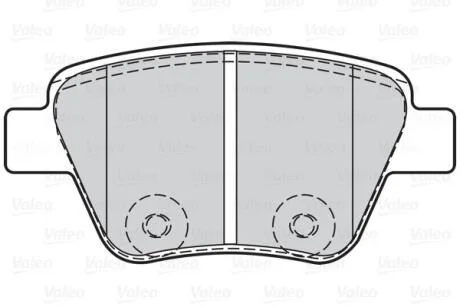 Гальмівні колодки дискові VAG A1/A3/Octavia/Caddy/Golf/Jetta/Scirocco/Touran "1,2-3,6 "R "03>> Valeo 302134