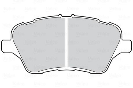 Гальмівні колодки дискові FORD B-Max/Fiesta/TourneoCourier/TransitCourier "1,0-1,6 "F "08>> Valeo 302153