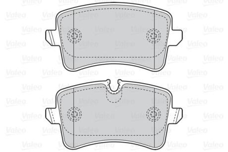 Гальмівні колодки дискові AUDI A4/A5/Q5 "1,8-4,2 "R "07>> Valeo 302157