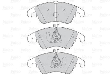 Гальмівні колодки дискові MERCEDES C-Class/CLS/E-Class/SLC/SLK "1,6-5,5 "F "07>> Valeo 302160