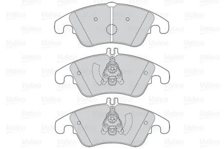 Гальмівні колодки дискові MERCEDES C-Class/CLS/E-Class/SLC/SLK "1,6-5,5 "F "07>> Valeo 302160