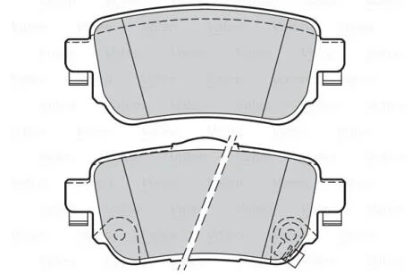 Гальмівні колодки дискові NISSAN/RENAULT X-Trail(T32)/Kadjar "1,2-1,6 "R "14>> Valeo 302165