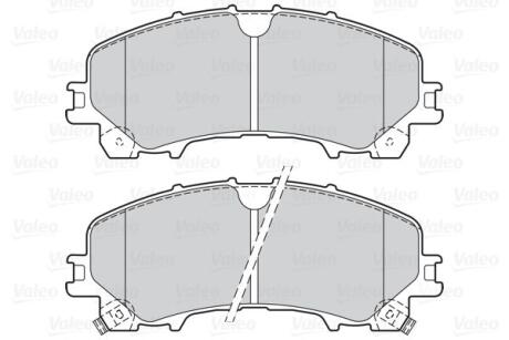 Гальмівні колодки дискові INFINITI/NISSAN/RENAULT Koleos/Q50/Q60/X-trail "1,5-3,5 "F "13>> Valeo 302167