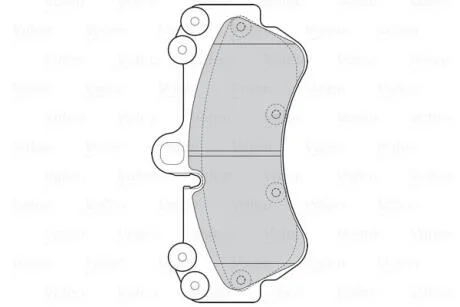 Гальмівні колодки First PORSCHE/VW Cayenne/Touareg "F "02-10 Valeo 302287