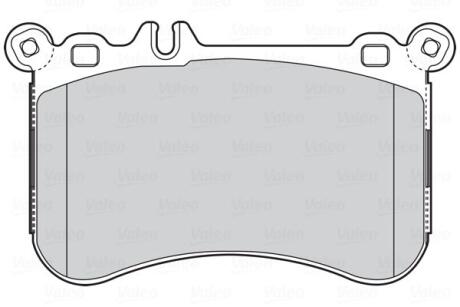 A_Гальмівні колодки дискові MERCEDES CLS/E-Class/S-Class/SLK/SLC "F "11>> Valeo 302302