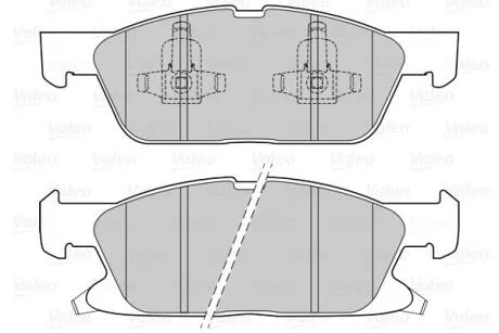 Гальмівні колодки дискові FORD/FORD USA Edge/Galaxy/S-Max "1,5-2,0 "F "15>> Valeo 302311