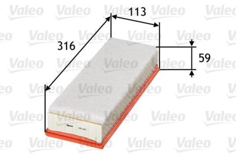 Фільтр повітряний CITROEN/PEUGEOT/SUZUKI Berlingo/Partner/Liana "1,4-1,6 "02>> Valeo 585015