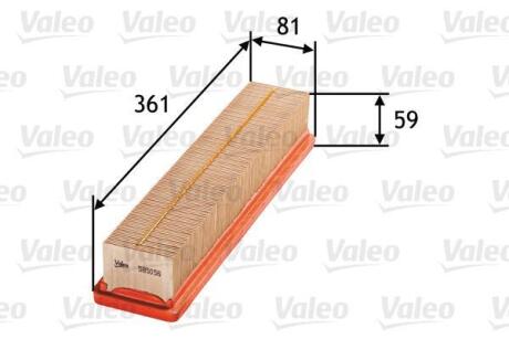 Фільтр повітряний DACIA/RENAULT Logan/Clio "1,1-1,6 "98>> Valeo 585056