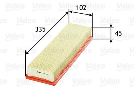 Фільтр повітряний CITROEN/PEUGEOT Berlingo/207 "1,1-1,6 "96>> Valeo 585078