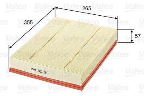 Фільтр повітряний MB Sprinter "1,8-3,5 "00-21 Valeo 585198
