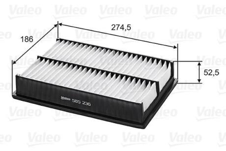 Фільтр повітряний MAZDA 3/5 "1,8-2,3 "03>> Valeo 585236