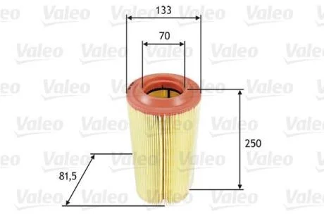 Фільтр повітряний MB C-Class/CLK/Clc-Class/E-Class/S-Class/SLK/Sprinter "1,6-6,0 "02-18 Valeo 585649