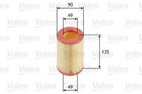 Фільтр повітряний SMART Cabrio/City-Coupe/Crossblade/Fortwo "0,6-0,7 "98-07 Valeo 585660