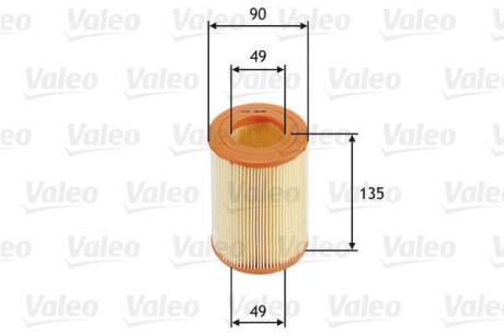 Фільтр повітряний SMART Cabrio/City-Coupe/Fortwo "0,8 "99-07 Valeo 585681