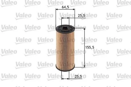 Фільтр масляний AUDI/FORD/SEAT/SKODA/VW A4/Galaxy/Leon/Octavia/Golf "1,8-2,8 "95-13 Valeo 586502