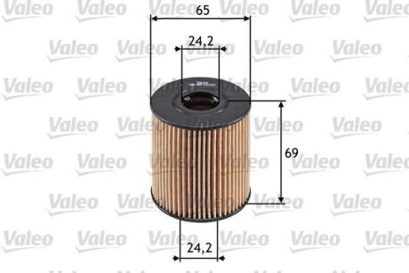 Фільтр масляний CITROEN/DS C4/DS "1,1-2,2 "96>> Valeo 586503
