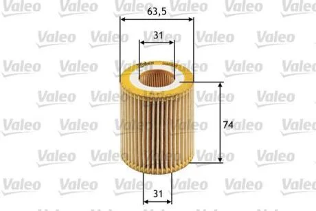 Фільтр масляний ALFA ROMEO/CADILLAC/FIAT/SAAB/SUZUKI 159/BLS/Croma/9-3/SX4 "1,9-2,0 "04>> Valeo 586510