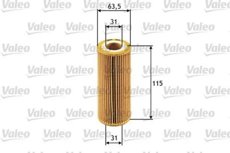 Фільтр масляний ALFA ROMEO/ALPINA/BMW/FIAT 159/D3/3/Croma "2,0-4,4 "01-12 Valeo 586511