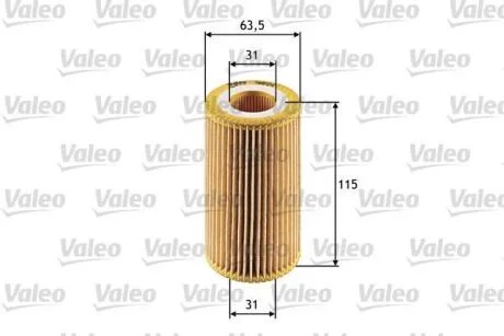 Фільтр масляний BMW/LAND ROVER/MG/ROVER 3/Freelander/MG/75 "2,0 "98-06 Valeo 586524