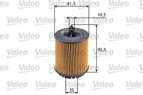 Фільтр масляний ALFA ROMEO/CADILLAC/OPEL/SAAB 159/BLS/Insignia/9-3 "1,9-2,4 "00>> Valeo 586563