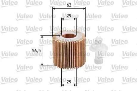 Фільтр масляний DAIHATSU/SUBARU/TOYOTA Sirion/Justy/Auris "1,0-1,5 "05>> Valeo 586583