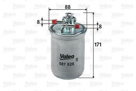 Фільтр паливний FORD/SEAT/VW Galaxy/Alhambra/Sharan "1,9-2,0 "95-10 Valeo 587526