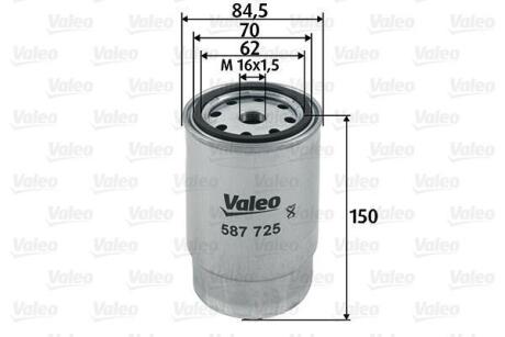 Фільтр паливний HYUNDAI/KIA I20/Ceed "1,1-2,5 "01>> Valeo 587725