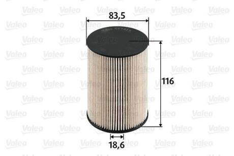 Фільтр паливний AUDI/SEAT/SKODA/VW A3/Altea/Octavia/Golf "1,6-2,0 "03-17 Valeo 587919