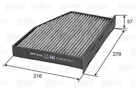 Фільтр салону AUDI/SEAT/SKODA A3/Leon/Octavia "1,2-3,2 "03-22 Valeo 698801