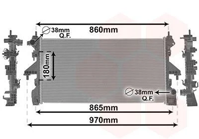 Радіатор охолодження CITROEN JUMPER/ FIAT DUCATO/ PEUGEOT BOXER 14+ Van Wezel 09012704
