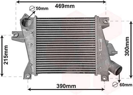 Інтеркулер NISSAN X-TRAIL (2001) 2.2 DCI Van Wezel 13014700