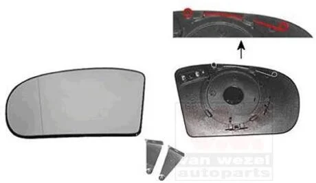 Дзерк. вкладиш лів. MB 203 00-07 (Hagus) Van Wezel 3032837