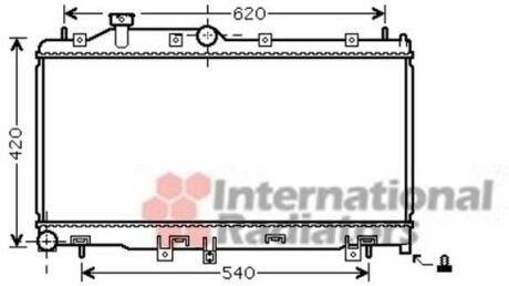 Радіатор охолодження LEGACY4/OUTB 20/25 MT 03- Van Wezel 51002065